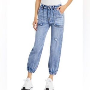 Aqua Relaxed Denim Jeans in Light Blue